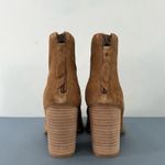 Splendid Hila Suede Sand Tan Block Heel Ankle Boots Photo 4