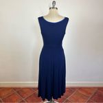 Anthropologie Girls of Savoy Blue Ruched Midi Dress Photo 5