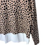 Ann Taylor  Women’s Sz Medium Pullover Sweatshirt Animal Print Crewneck Photo 3
