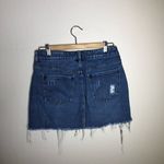 Pac Sun Denim Distressed Medium Wash Skirt Photo 1