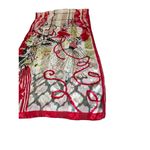 Retro Theme 50s Rockabilly Sock Hop Christmas Scarf 68x20 Novelty Print Glam Red Photo 12