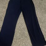 Susan Graver New Navy Blue Wide-Leg high waisted Pants MP Photo 0
