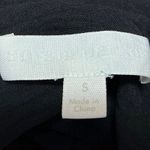 Adyson Parker  Black Roll Tab Sleeve Open Front Collar Blazer Over Coat Jacket S Photo 3