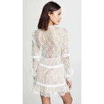 For Love & Lemons bright lights long sleeve mini dress ladies M boho whimsical White Size M Photo 6