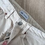 ZARA Straight Leg Jeans Light Beige Color Size XS Photo 6