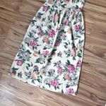 TACH x ANTHROPOLOGIE | Marita Linen Dress Floral Midi Dress Cottagcore | Small Pink Photo 5