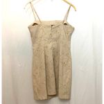 Rampage 90’s Y2K  Junior’s Tan Bodycon Baddie Spaghetti Straps Formal Mini Dress Photo 5