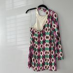 ZARA  Geometric Print One Arm Mini Dress Size M Brand New With Tags Photo 7