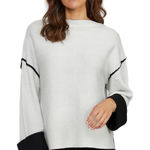 Badgley Mischka  Double Faced Sweater‎ Knit Top Size Large Photo 0