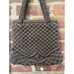 Vintage Golden Girls Crochet handbag Brown Photo 2
