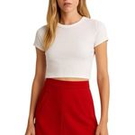 Mario Serrani  Women’s Red Pencil Skirt Size 2 True Red, Stretchy Photo 0