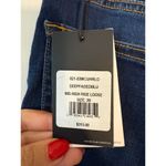 RE/DONE  90s High Rise Loose Straight Leg Blue Jeans Size 29 NWT Deep Faded Blue Photo 7