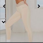 New Bo + Tee REVIVE WRAP V WAIST LEGGINGS IN BEIGE Photo 1