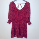 Topshop Red Corset Heart Mini Dress Size 8 Photo 3