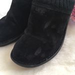 UGG  Black Suede Mule Clogs Photo 3