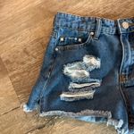 Indigo Blue Indigo Rain Blue Denim Distresses Shorts Photo 5