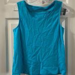 Coldwater Creek  Blue Scoop Neck Sleeveless Tank S Photo 0