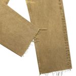 RE/DONE  70s Stovepipe Jeans, Straight Leg, Washed Mustard, Size 32 Photo 6