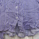 Bishop and Young Blue & White Striped Long Sleeve Button Shift Dress Small NWT Photo 9