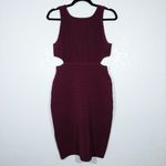 Tart Collections Purple Ribbed Bodycon Cutout Mini Dress Size Medium Photo 4
