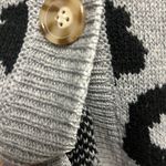 Unbranded Woman’s Leopard Print Long Sleeve Acrylic Cardigan Sweater OS Black Size undefined Photo 3