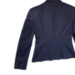 JG Hook Navy 100% Wool Blend Single Button Blazer Chic Classic Business Casual 4 Blue Photo 8