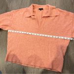 J.Crew Peach Collared V-Neck Long Sleeve Wool Blend Sweater Women’s Size XL Photo 5