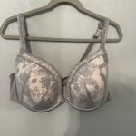 Cacique 42DD Gray Lace Full Coverage Underwire Bra Photo 4