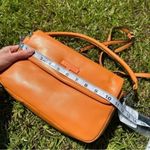 Tahari  Vegan leather orange every day use purse / bag / shoulder bag​ Photo 6