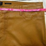 7 For All Mankind Jen 7  Brown Faux Leather Pant Size 0 Ankle Skinny Fall Photo 7