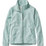 L.L.Bean Women’s Small Mottled Full Zip Fleece Cardigan Heathered Gorpcore Fitted Photo 12