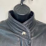 Harley Davidson Motorcycle Vintage Black Leather Fringe Jacket Size Small Riding Photo 1