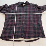 LL Bean Plaid Sherpa Fleece Lined Flannel Shirt Jacket Shacket MEDIUM PETITE Size undefined Photo 5