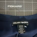 Hilary Radley  Navy Blue Floral Blouse Photo 3