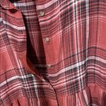 American Eagle  Outfitters Rust Orange Plaid Button-Down Flannel Shirt Photo 2