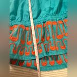 Jade Melody Tam Embroidered Cotton Tank Top Blouse Women’s Size M Blue Size M Photo 3