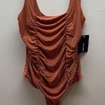Liz & Sara Size XL Rust Ruched One Photo 0