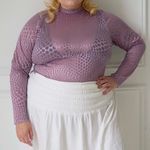 Tamara Malas Normandie Sheer Top Lilac‎ Lavender 2/4 S/M Purple Size undefined Photo 0