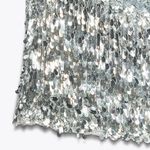 ZARA NWT  Sequin Silver Adjustable Halter Top Size Small Photo 8
