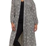 Torrid  size 00 medium large kimono open front gingham daisy cardigan black new Photo 1