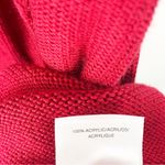 Nine West Red 3/4 Sleeves V-Neck Cable Knit Pleated Sweater Dress Size Large Photo 3