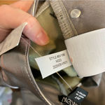 J.Crew NWT Full-length demi-boot pant in metallic faux leather 26T Tall holiday Photo 4