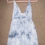 Blush Noir Blue Tie Due Mini Dress Photo 0