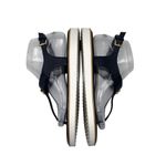 Michael Kors Womens Thong Sandals Size 9M Navy Gold Logo Photo 6