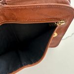 Anthropologie Vintage Woven Leather Small Square Crossbody Bag in Brown Photo 9