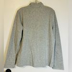 Orvis Sweatshirt Womens Large Gray Flip Cuff 1/4 Zip Pullover Preppy Lightweight Photo 1