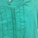 Anthropologie Meadow Rue Tuxedo Ruffle Tee Size XS EUC Photo 2