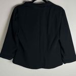 Maggy London Retro Women's Black Modern Shawl Collar Blazer Jacket 4P Photo 4