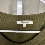 Madewell  XS‎ Olive Green Knit Sweater Pocket Pullover Casual Everyday Photo 1
