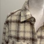 Polagram New With Tags  Neutral Plaid Shacket Sz M Photo 2